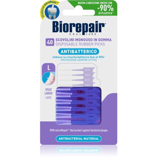 Biorepair Rubber Picks Large dentalni zobotrebci Purple 40 kos Cene