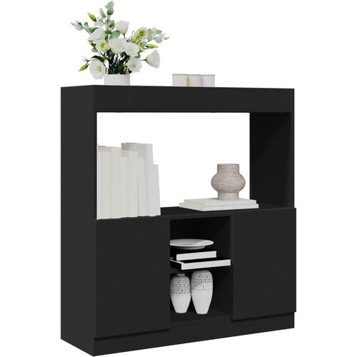 vidaXL Visoka komoda crna 92 x 33 x 100 cm od konstruiranog drva Cijene