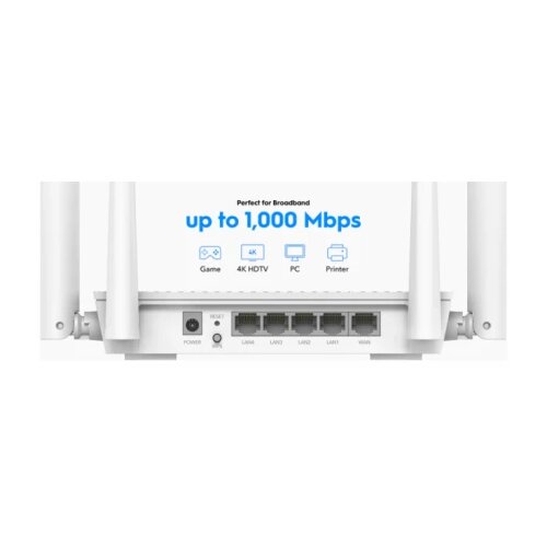 Cudy WR3000S, AX3000 10/100/100M gigabit mesh wi-fi 6 router 2,4/5Ghz white Slike