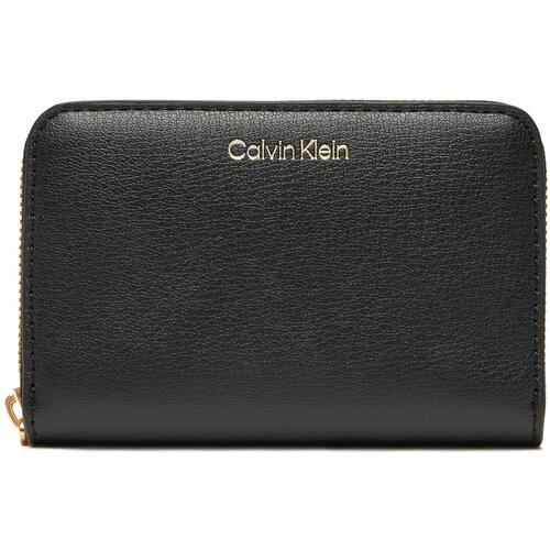 Calvin Klein Velika ženska denarnica Foil Logo Medium Zip Around LV04F1091G Črna Cene