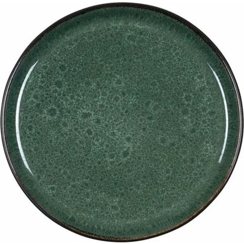  Desertni krožnik 21 cm - črna / zelena