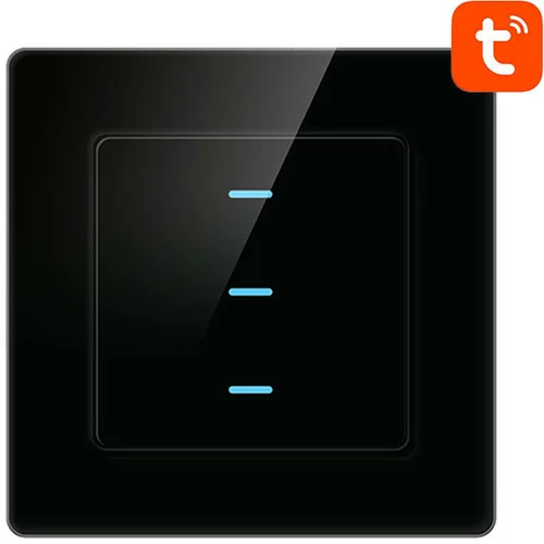 Avatto Stikalo na dotik WiFi N-TS10-B3 Triple TUYA (črno), (20771442)