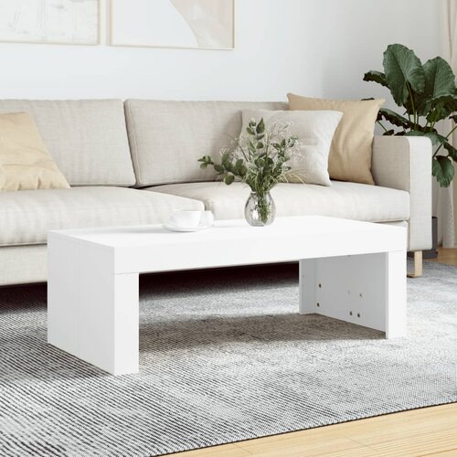 vidaXL Klubska mizica bela 102x50x36 cm inženirski les Cene