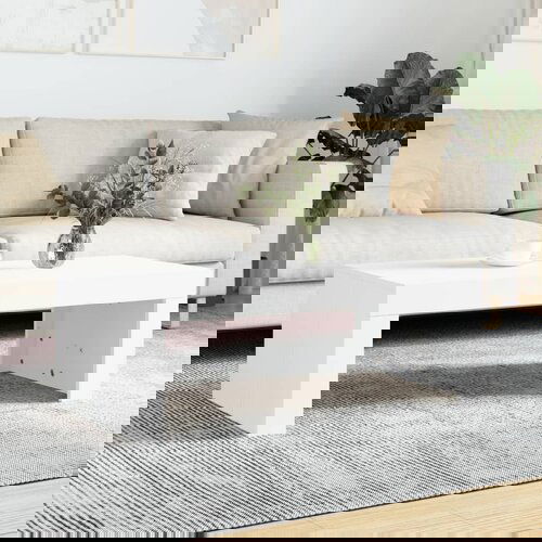 VidaXL Stolić za kavu bijeli 102 x 50 x 36 cm od konstruiranog drva Slike