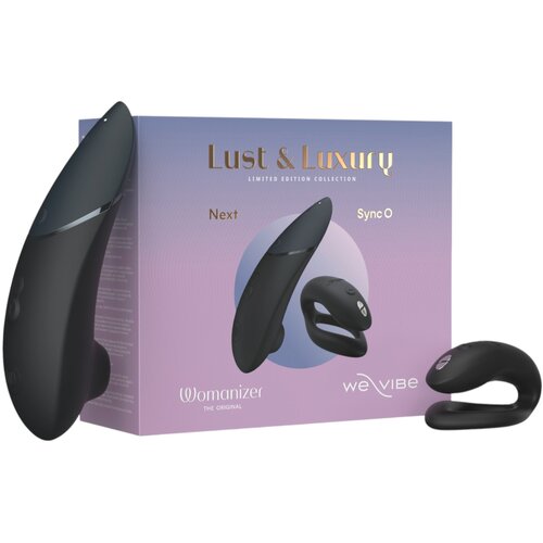 Womanizer Lust&amp;amp;Luxury - set klitoralnih i parnih vibratora (crna) Slike