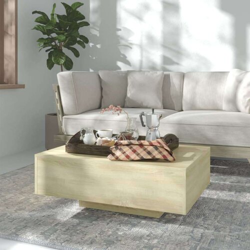  Stolić za kavu boja hrasta sonome 85 x 55 x 31 cm od iverice Slike