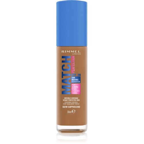 Rimmel London Match Perfection tekući puder SPF 20 nijansa 502W Cappuccino 30 ml Cijene
