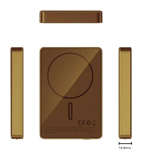 Puridea apollon power bank bezični 15W 10000 mah alu zlatn Cene
