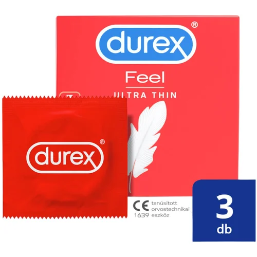 Durex Feel Ultra Thin - ultra realistični kondom (3 kosi)