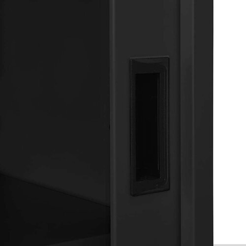 VidaXL Omara z drsnimi vrati antracitna 90x40x90 cm jeklo Slike