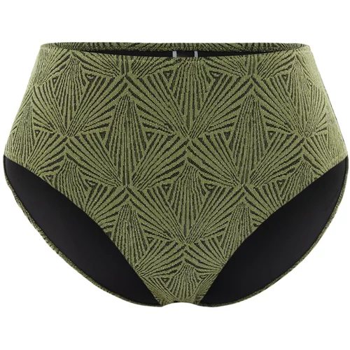 Trendyol Bikini Bottom - Green - Textured