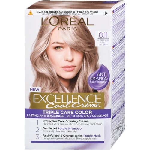 L´Oréal Paris Excellence farba za kosu 8.11 ultra ash light blonde Cene