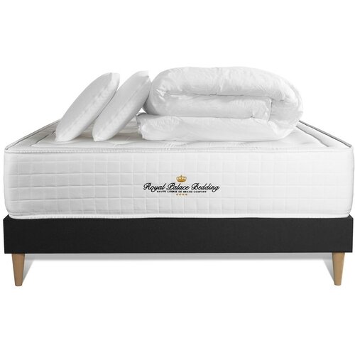 Royal Palace Bedding Kompletni paket za posteljo - Vzmetnica 160x200 cm + vzmetnica z letvami (komplet) + 2 vzglavnika + odeja - Buckingham, (21613876) Cene
