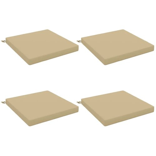 Jastučići za sjedalo od 4 dijela SOEST 4 kom. 100% poliester - Bež (poliester) 80 x 80 x 7 cm 4 Cene