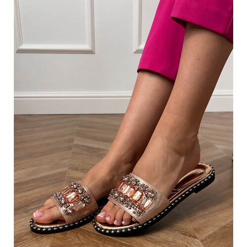 D/CEO Pink flip-flops adorned with Zurab crystals Cene