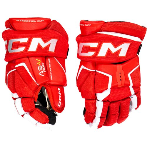 CCM Tacks AS-V PRO red/white Junior hockey gloves 12 inches Slike