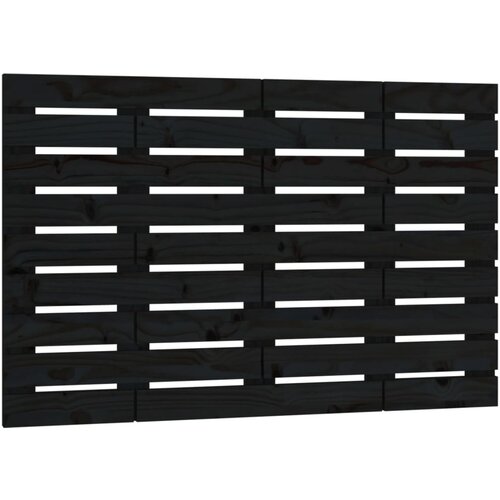 Maison Chic stensko posteljno vzglavje - vzglavna omarica - nočna omarica črno 81x3x63 cm trdna borovina, (21706813) Slike