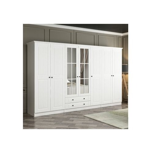 Hanah home Ormar Kale-4785, 315x210x52 cm, Bijeli Slike