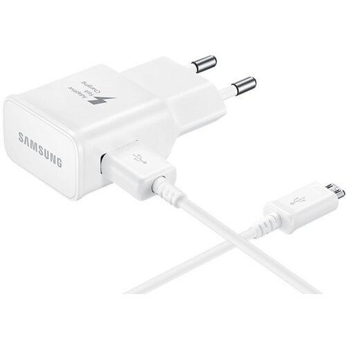  Polnilec za telefone Samsung EP-TA20EWE s kablom MicroUSB, originalni, bel, 2A Slike