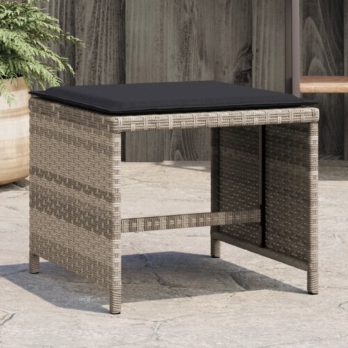  Vrtni taburei s jastucima 4 kom 40x40x35 cm od poliratana Cijene