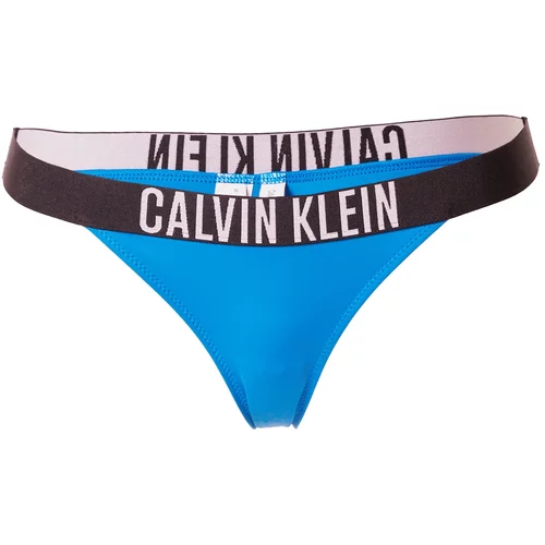 Calvin Klein Swimwear Bikini hlačke kraljevo modra / svetlo siva / črna