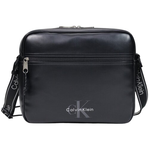 Calvin Klein Jeans Torbice za na ramo BOLD LOGO WEBBING LAPTOP FLIGHT LV04D3442G Črna Cene