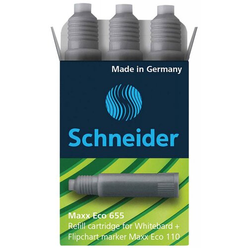 Schneider Črnilni vložek Maxx Eco 655, črn, 3 kosi Slike