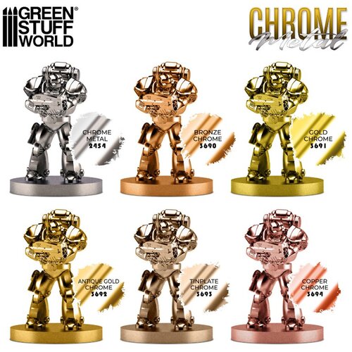 Green Stuff World Chrome Paint Set | Set hrom boja Slike