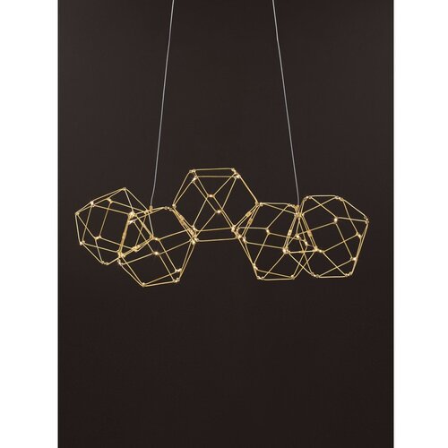 Nova Luce LED viseća svjetiljka aluminijska u zlatnoj boji Nebula &amp;ndash; Slike
