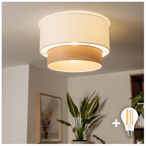  Brilagi - LED plafonski luster CERIA 1xE27/40W/230V Ø 50 cm bela/bež Cene