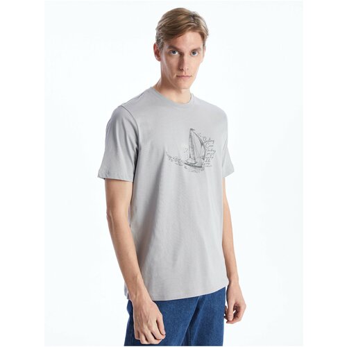 LC Waikiki Men's Crew Neck Short Sleeve Printed Combed Combed T-Shirt Slike