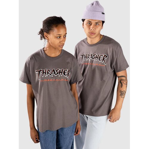 Thrasher Slash T-shirt charcoal Slike