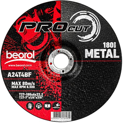 Beorol Brusna ploča za metal 180x6 (BPM180X6) Cene
