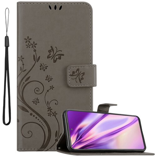  Samsung v cvetlični sivi barvi - za&scaron;čitni pokrov v oblikovanju cvetja z magnetnim zapiranjem, stoječimi funkcijami in režami za kartice, (20617534) Cene