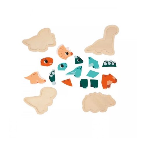 Janod Dino puzzle - drvene kocke ( 1832.5 ) Cene