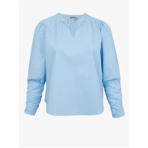 Fransa Light blue women blouse - Ladies