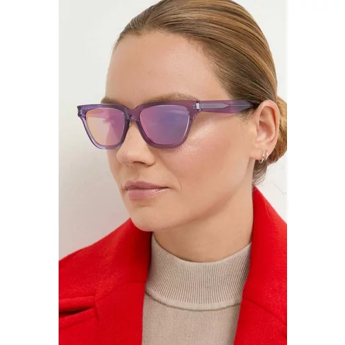 Saint Laurent Sončna očala ženski, prozorna barva