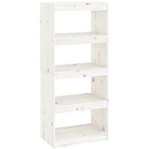 Maison Chic Knjižna omara - Knjižni regal bela 60x30x135,5 cm trden les, (21725748) Cene
