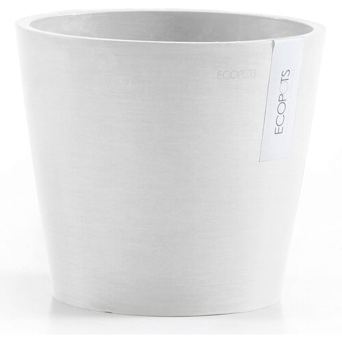 Ecopots Amsterdam cvetlični lonec - bel - &amp;Oslash; 20 cm Slike
