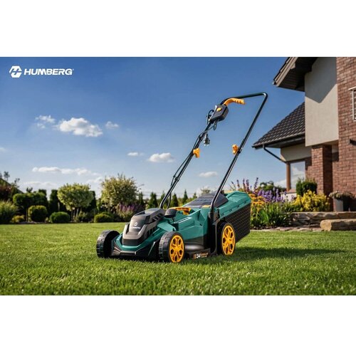 Humberg HM-612 električna kosilnica 1400 W, &amp;scaron;irina ko&amp;scaron;nje 34 cm Slike