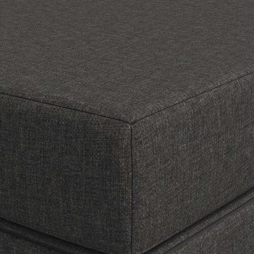 SOFA na razvlačenje 180 x 67 x 45 cm Tamnosiva Slike