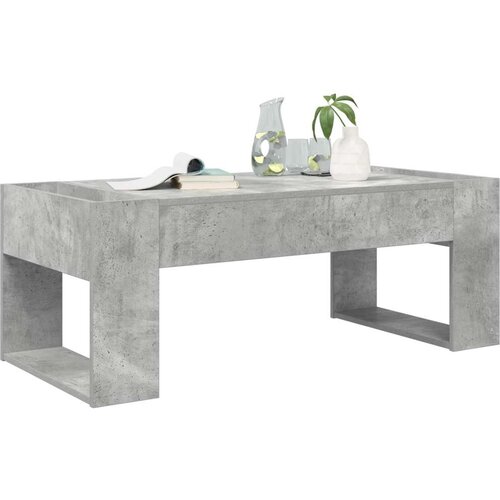  Stolić za kavu Betonski sivi 110 x 50 x 41 cm Konstruirano drvo Slike