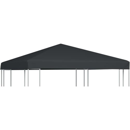 vidaXL Streha za paviljon 310 g/m² 3x3 m siva Cene