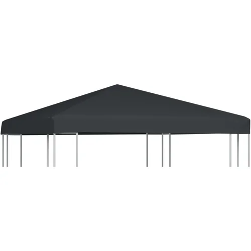 vidaXL Streha za paviljon 310 g/m² 3x3 m siva