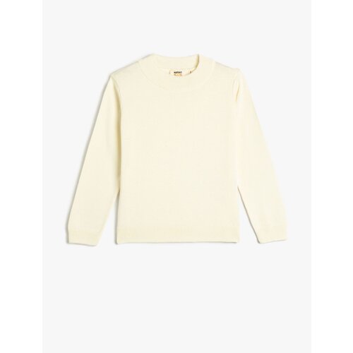 Koton Sweater Knitwear Basic Long Sleeve Half Stand Collar Cene