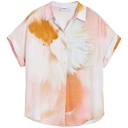 Desigual Bluza meta / majnica / oranžna / bela Slike