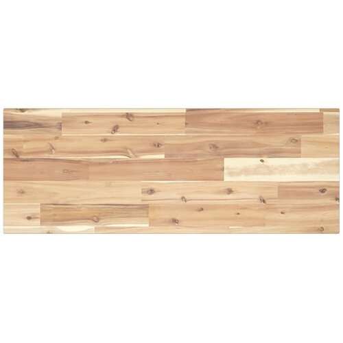 VidaXL Plutajuća polica 100x30x2 cm Neobrađeno puno drvo akacije - Prirodna 100 x 30 x 2 cm 1 1 Slike