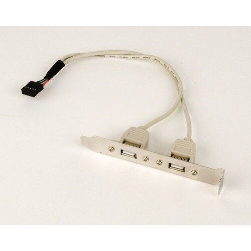 Gembird CCUSBRECEPTACLE double USB receptacles on bracket 25cm Slike