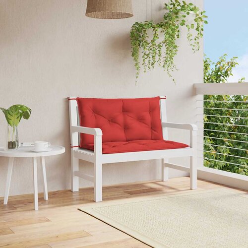  Jastuk za vrtnu klupu crveni 100x(50+50)x7 cm od tkanine Oxford Cijene