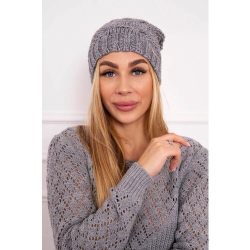 Kesi Cap with fleece Justyna K253 dark gray Slike